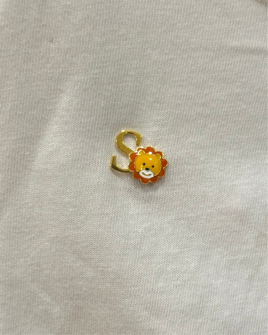 Initial animal Brooch / Lapel Pin