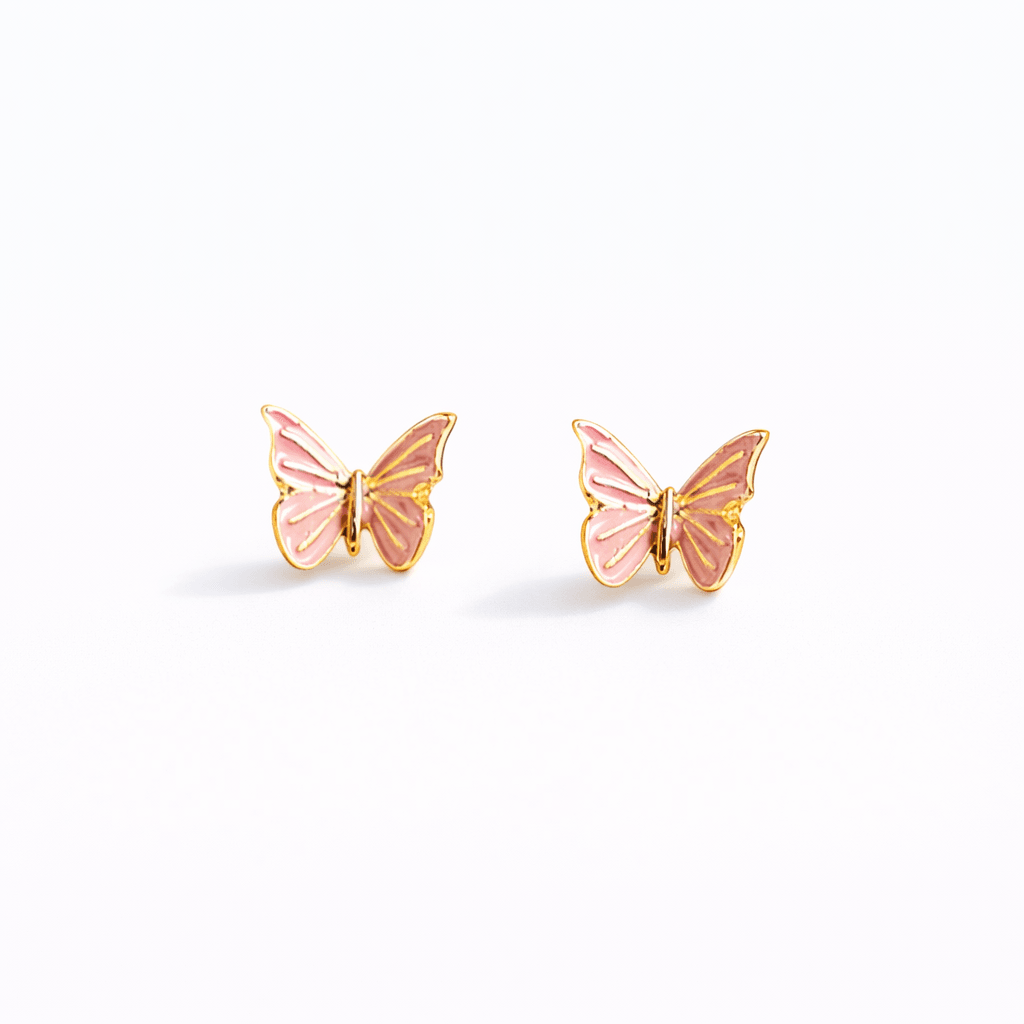 Colour Butterfly Earrings for babies and kids — BIS Hallmarked, by Rajasi Jindal
