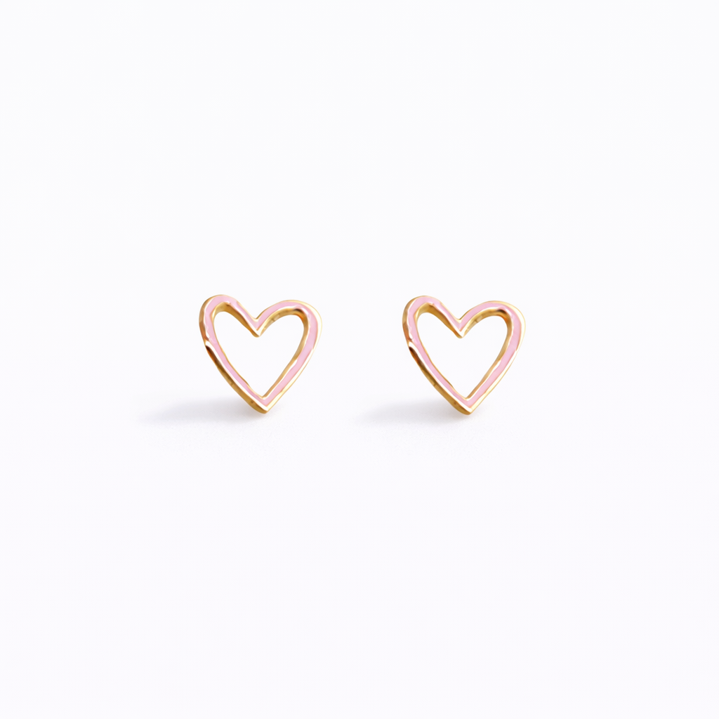 I Heart You Earrings for babies and kids — BIS Hallmarked, by Rajasi Jindal
