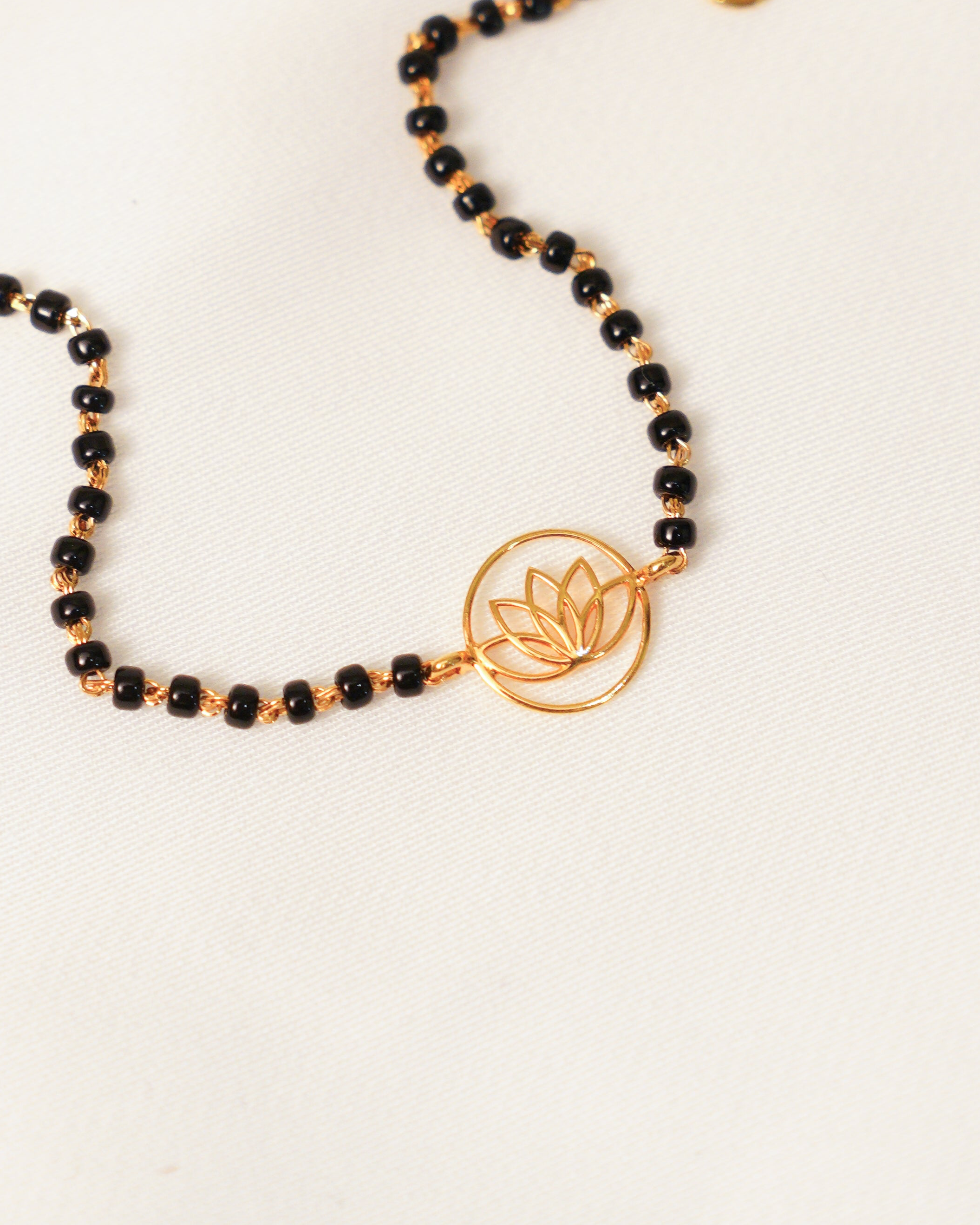 Lotus Flower Nazariya for babies — BIS Hallmarked evil eye nazariya, by Rajasi Jindal