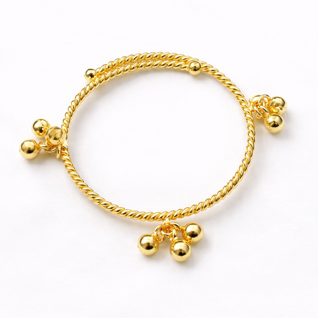 Chime Silver Adjustable Bangle for babies and kids — BIS Hallmarked 925 silver, by Rajasi Jindal