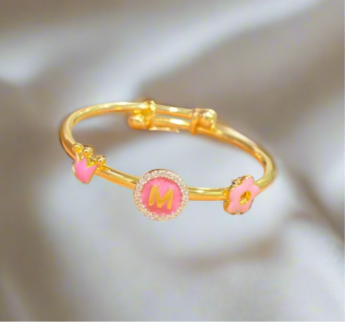 Hey Girl Silver Adjustable  Bangle