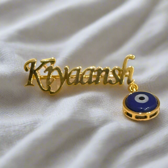 Name Evil eye Brooch / Lapel Pin