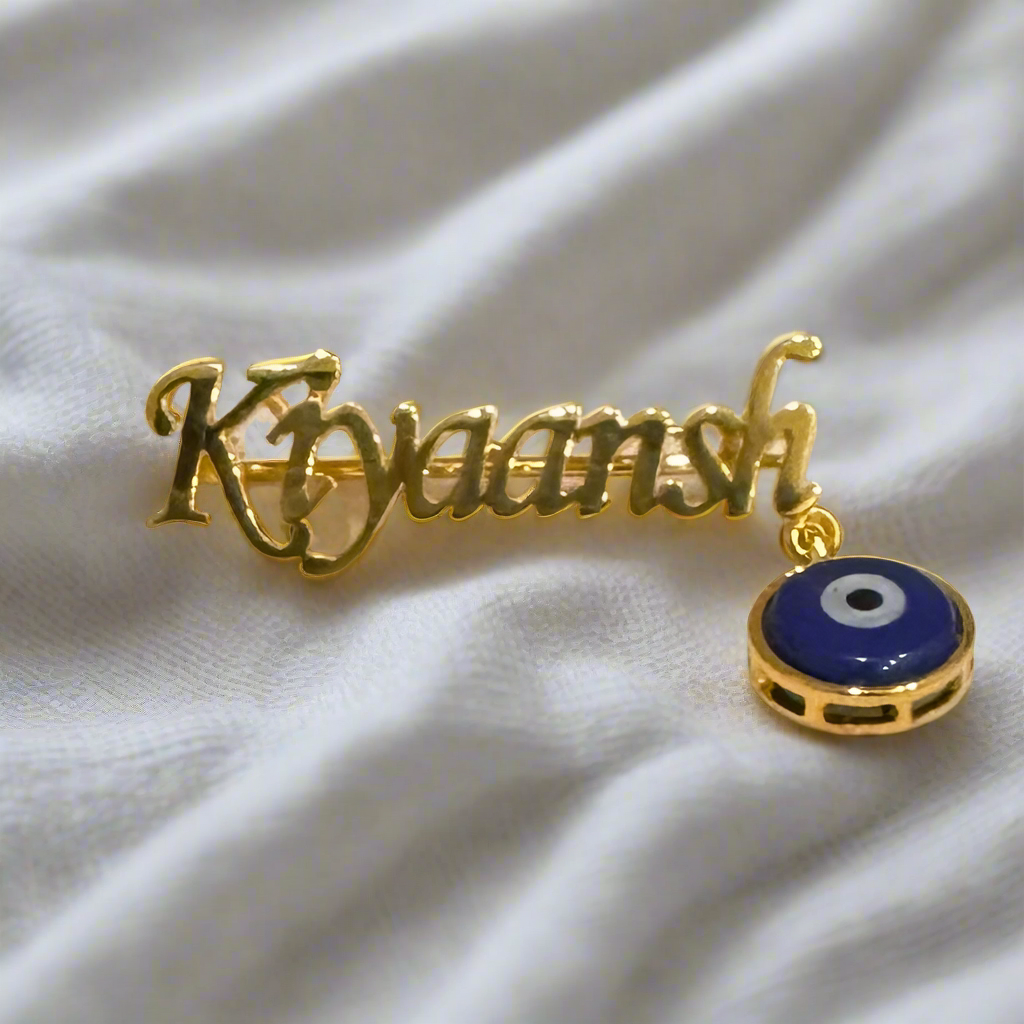 Name Evil eye Brooch / Lapel Pin