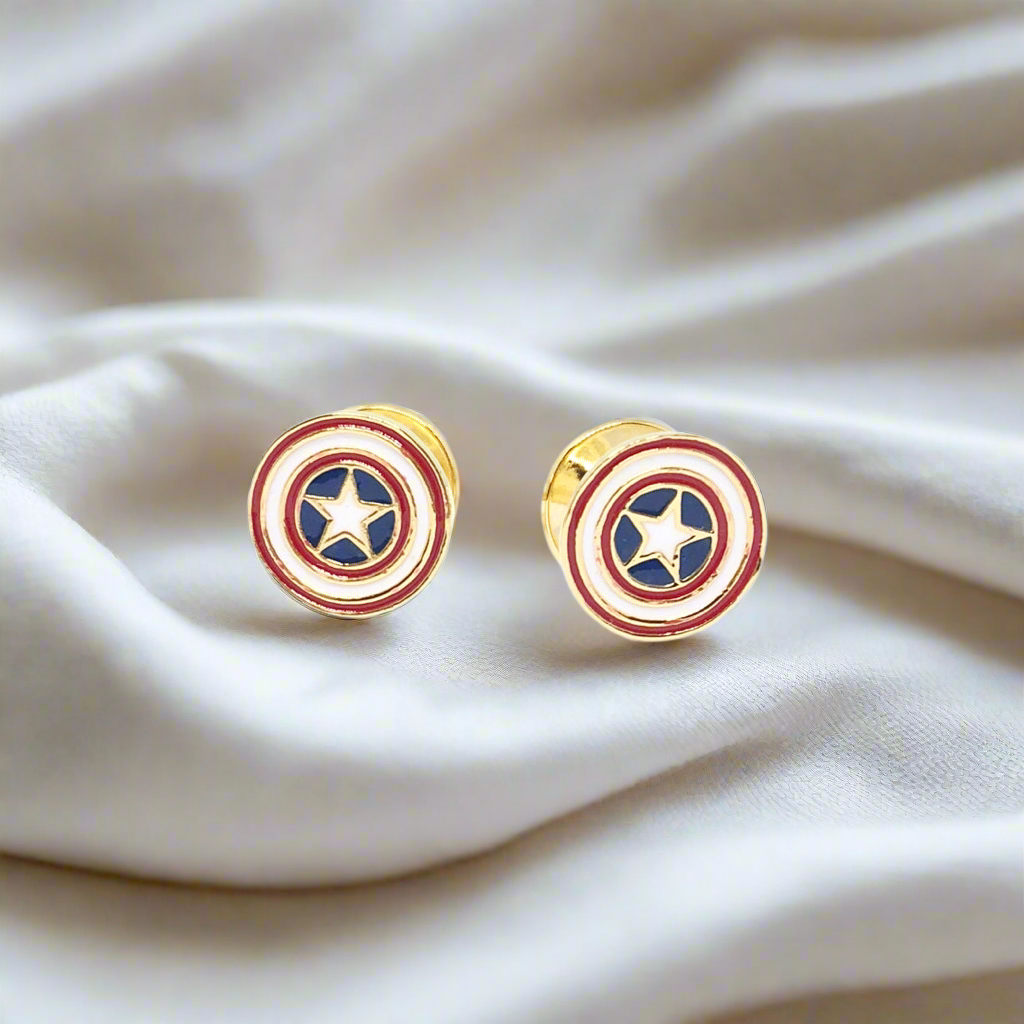 Captain America Cufflinks / Kurta Buttons