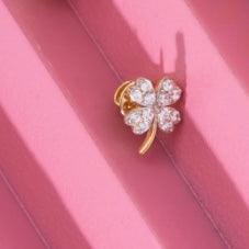 Diamond Clover Earrings for kids — BIS Hallmarked, by Rajasi Jindal