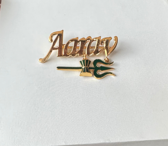 Name Shiv Brooch / Lapel Pin