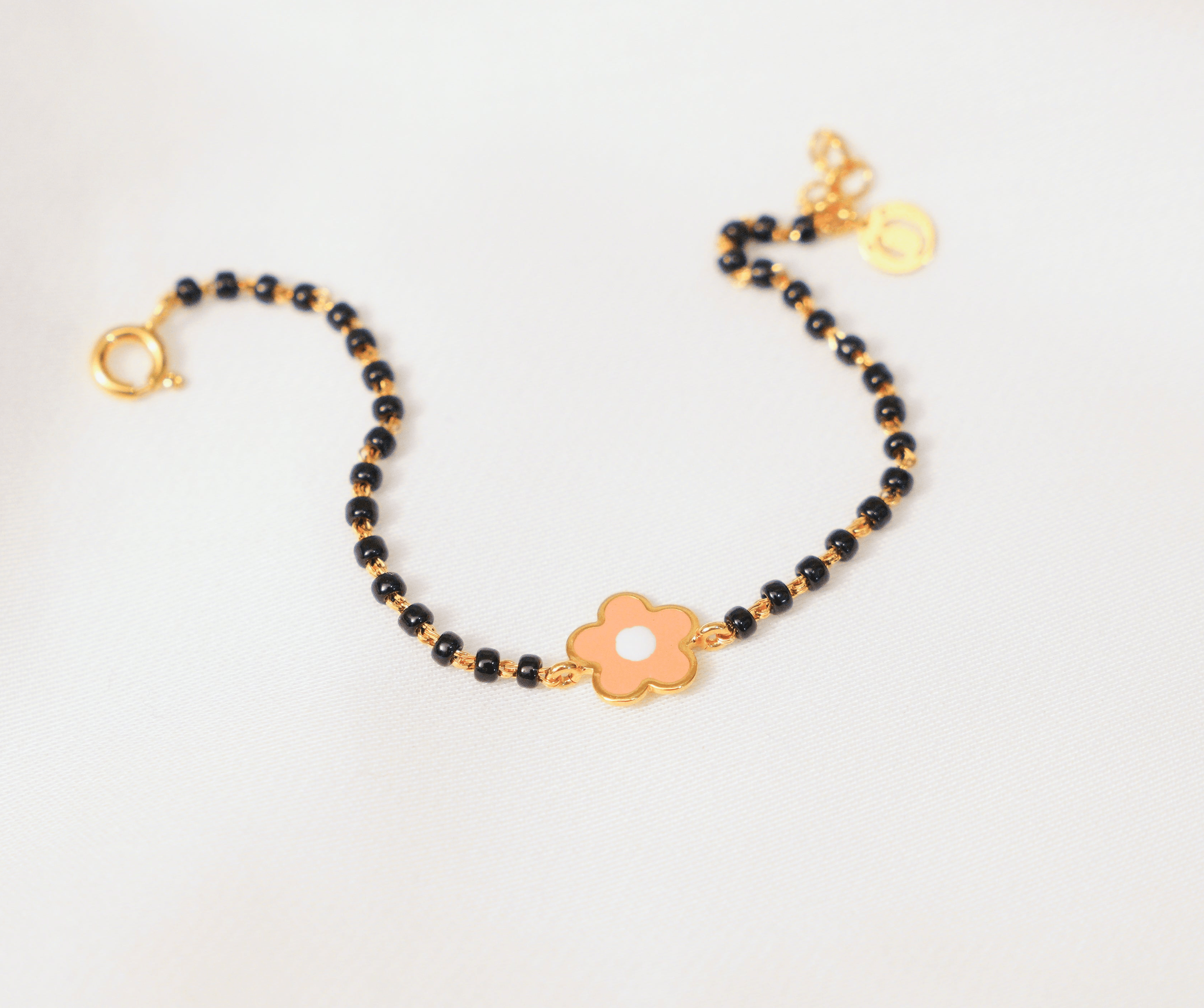 Flower Nazariya for babies — BIS Hallmarked evil eye nazariya, by Rajasi Jindal