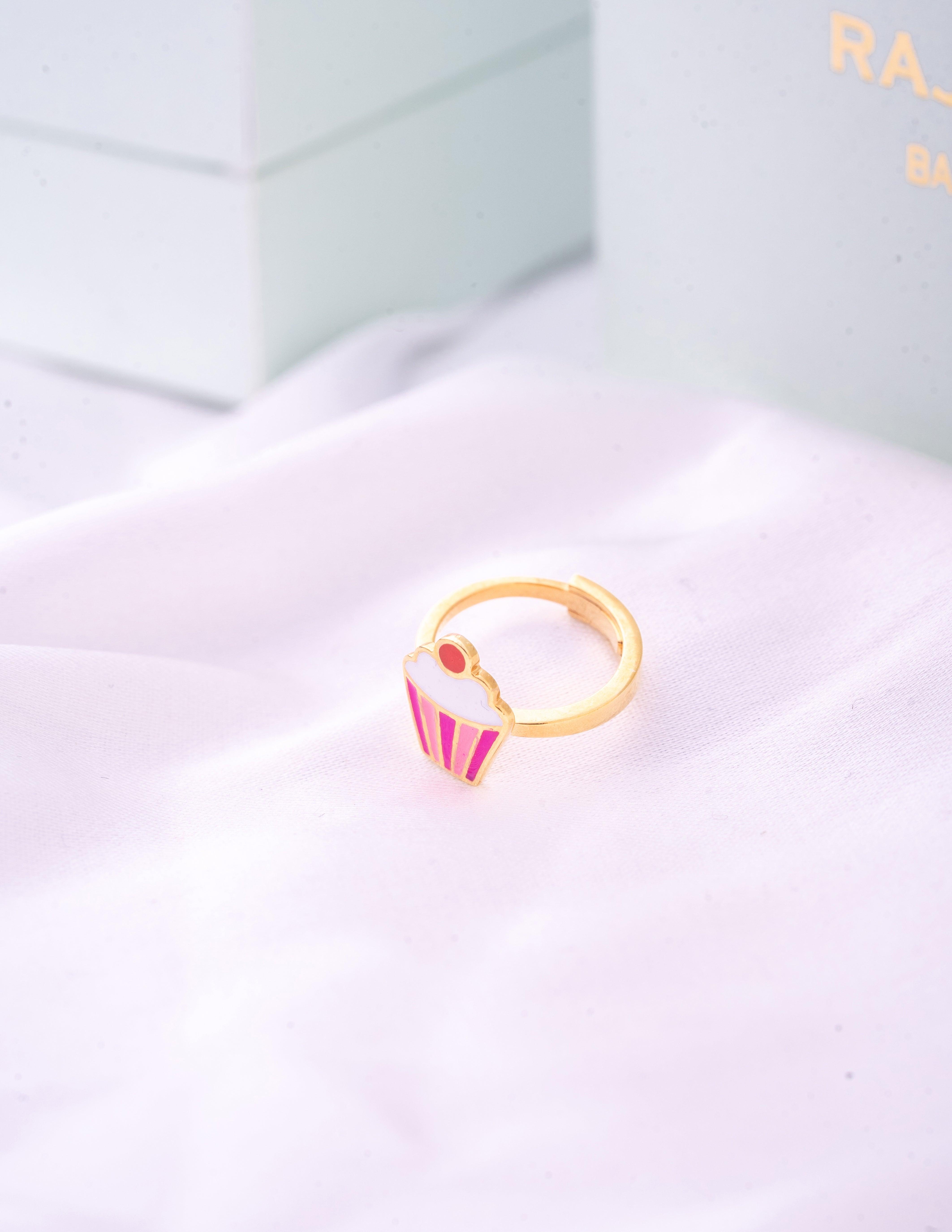 Cupcake Ring for kids — BIS Hallmarked, by Rajasi Jindal