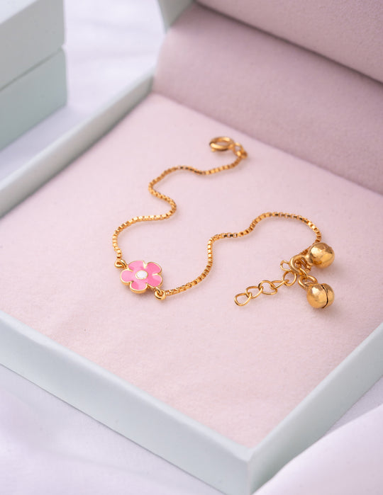 Flower Silver Payal PAIR