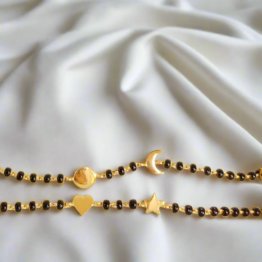 Sun - Moon Gold Nazariya PAIR