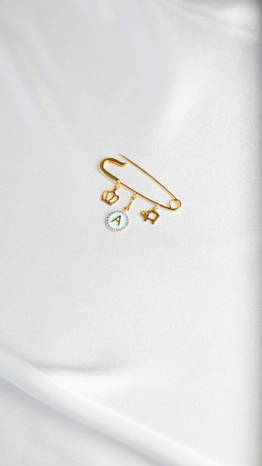 Elephant - Crown Lapel Pin