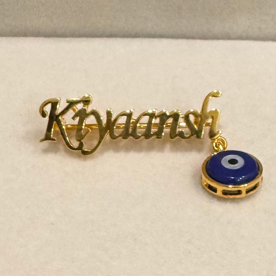 Name Evil eye Brooch / Lapel Pin