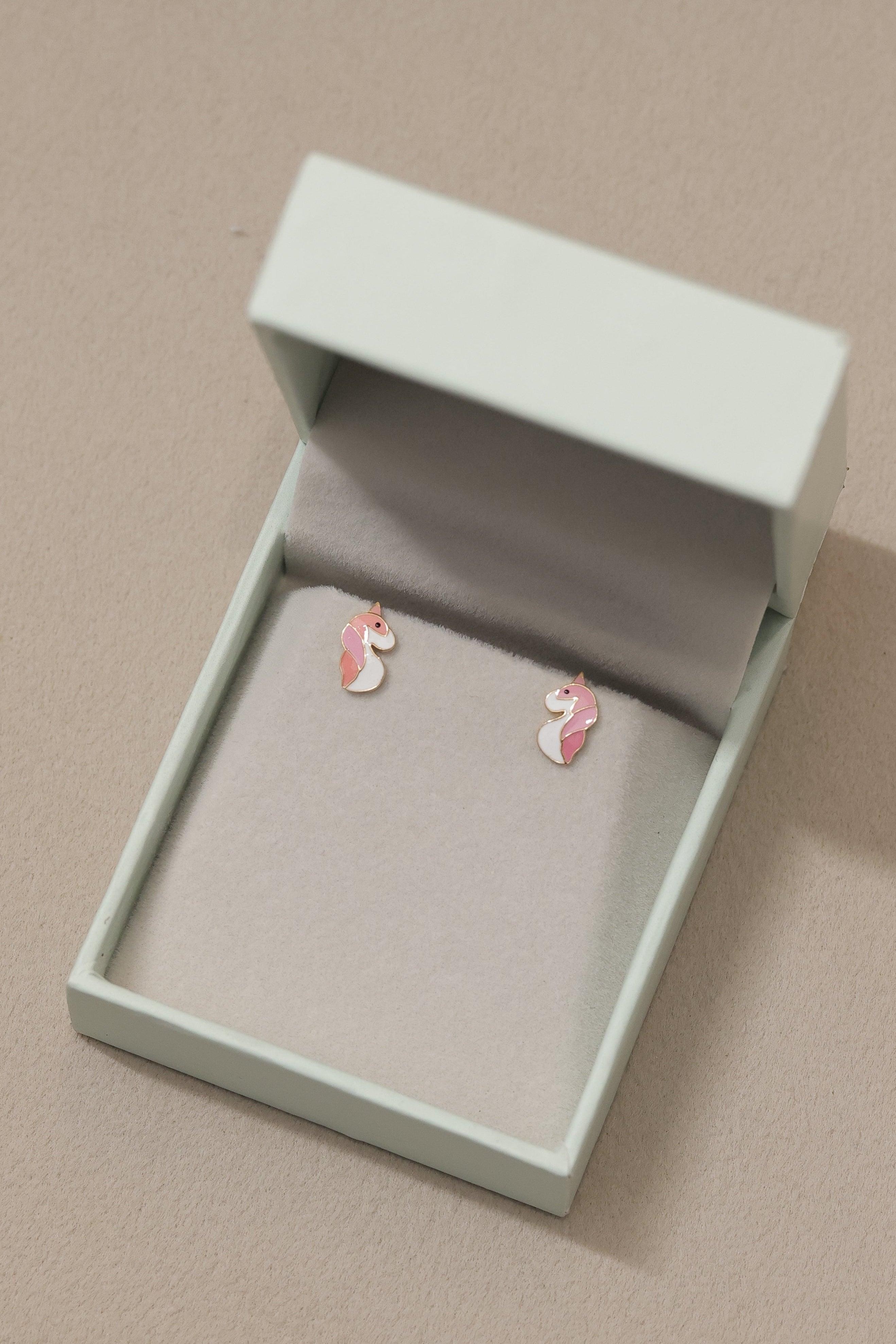 Unicorn Earrings for babies and kids — BIS Hallmarked, by Rajasi Jindal