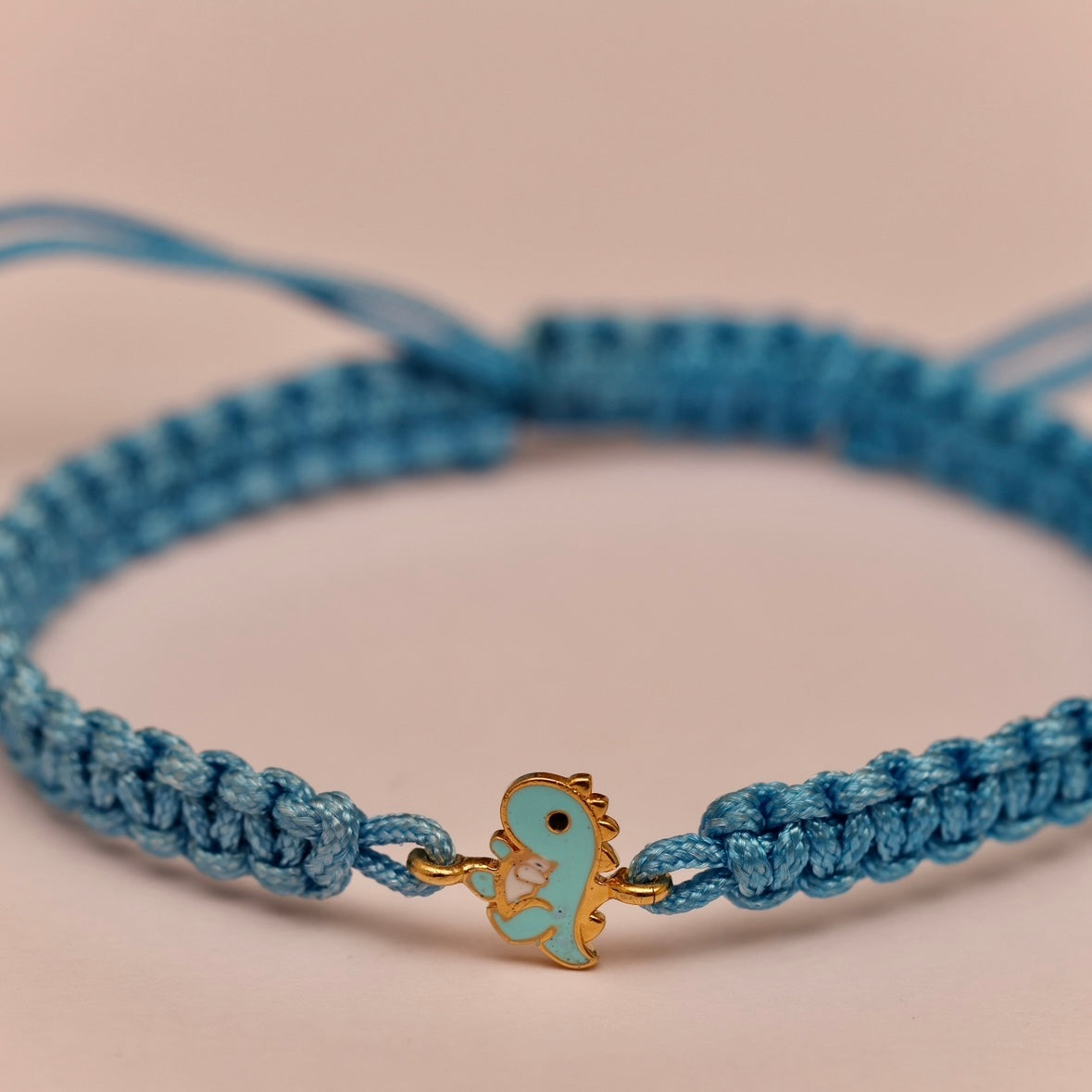 Dinosaur Silver Rakhi Bracelet