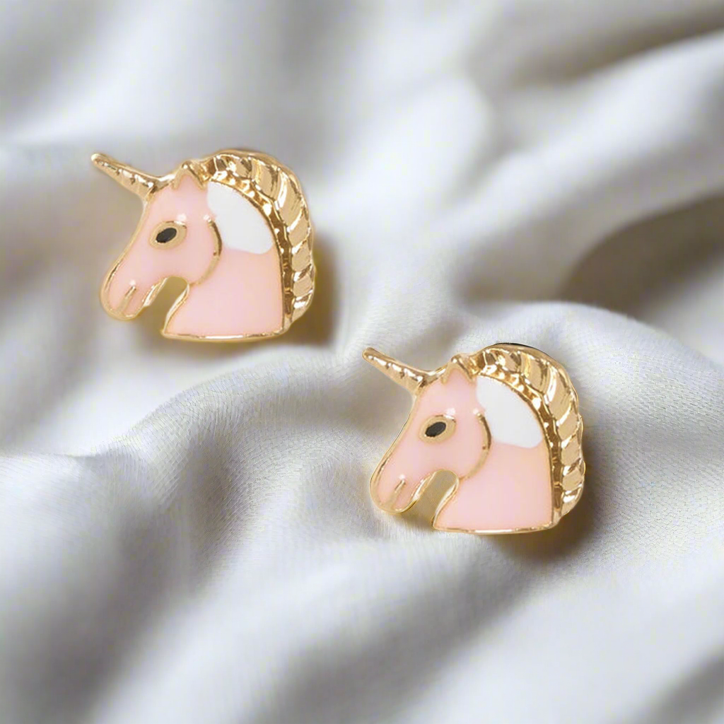 Unicorn Gold Earrings