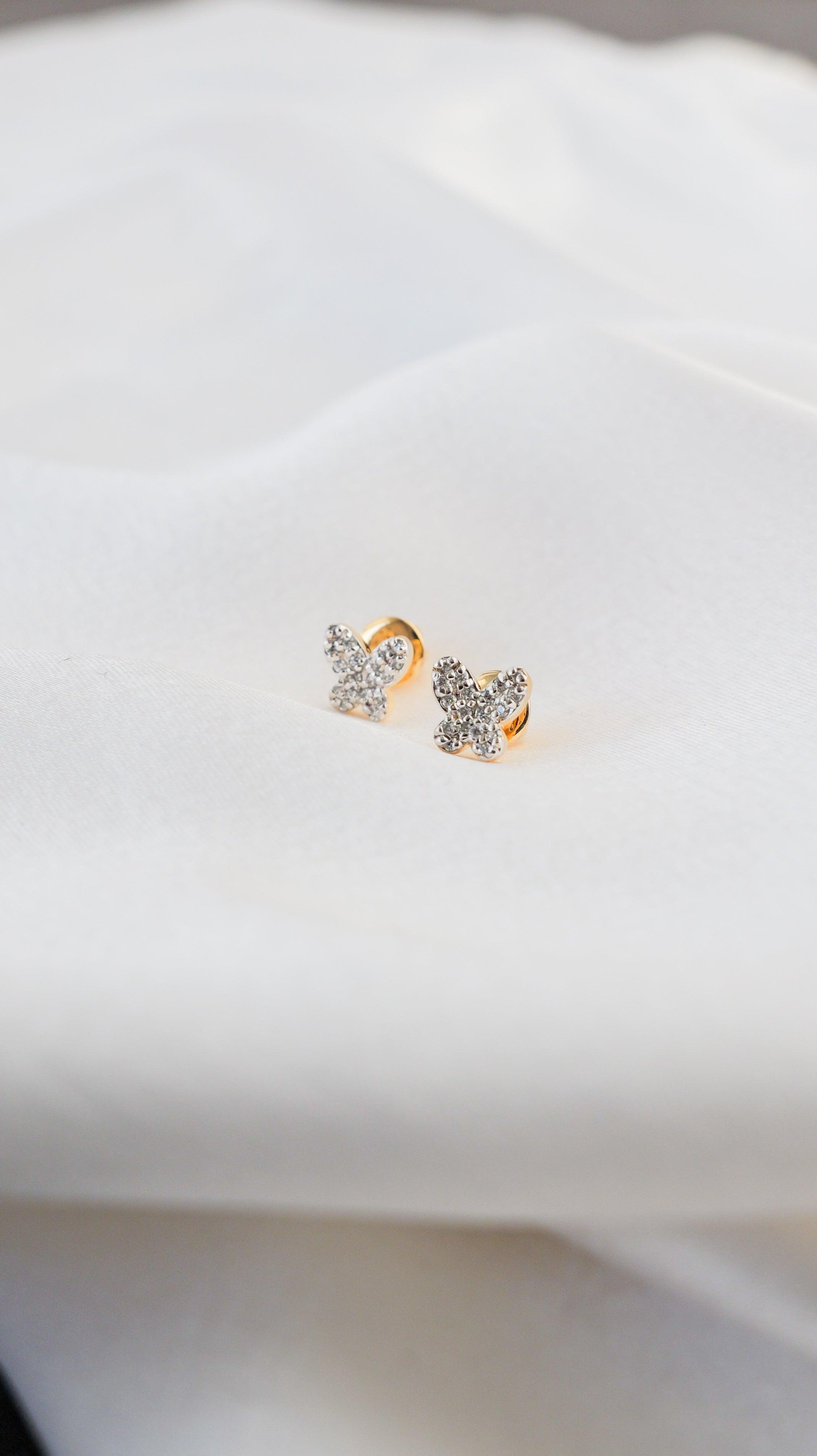 Butterfly Diamond Earrings