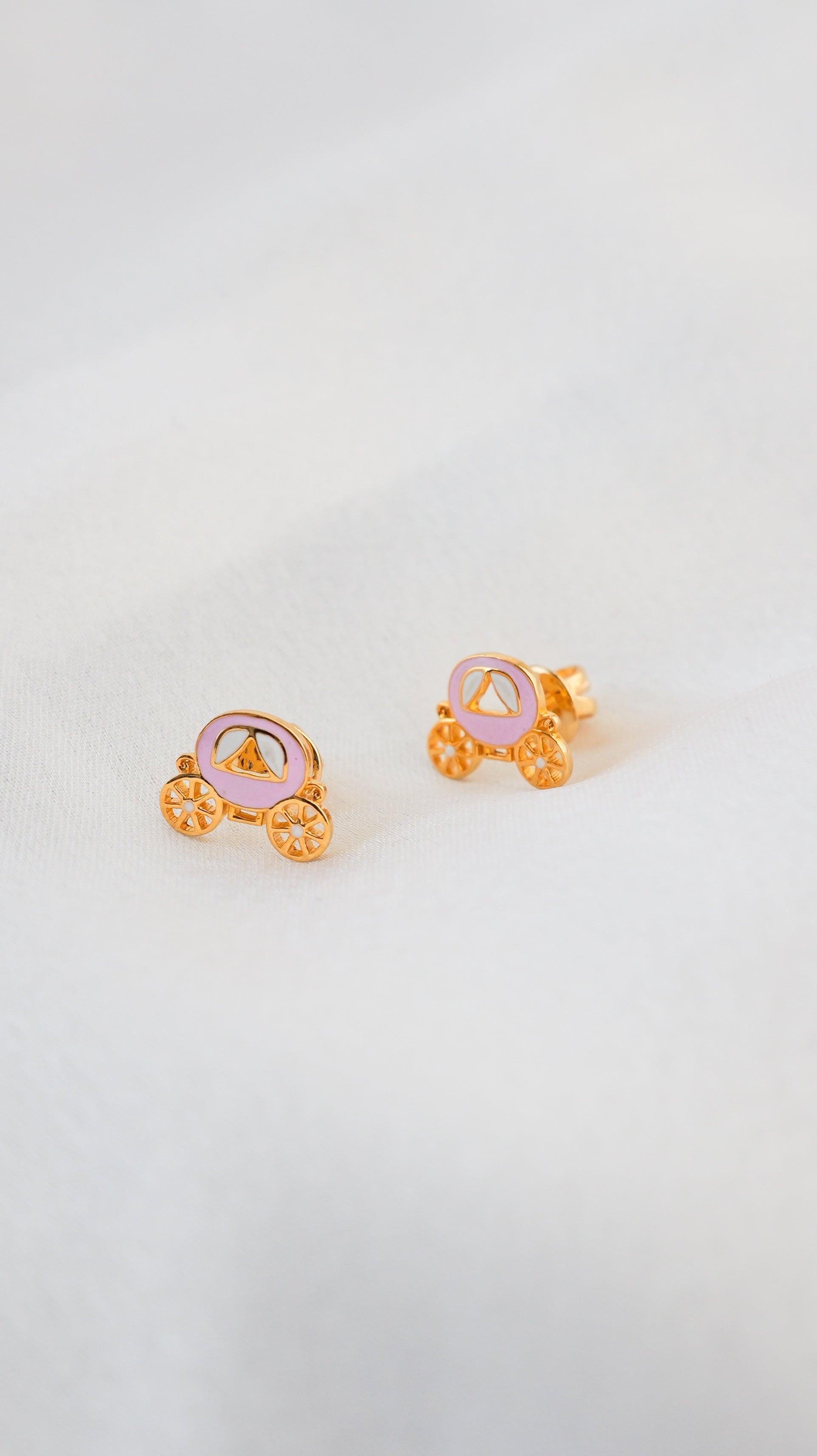 Carriage Earrings for babies and kids — BIS Hallmarked, by Rajasi Jindal