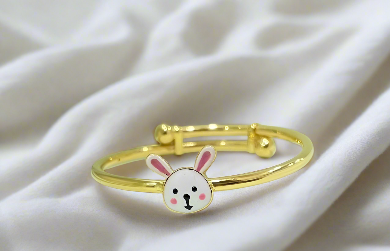 Bunny Adjustable Bangle for babies and kids — BIS Hallmarked, by Rajasi Jindal