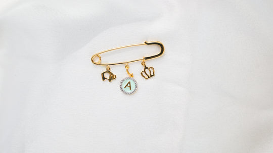 Elephant - Crown Lapel Pin