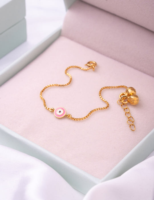 Evil Eye Silver Payal PAIR