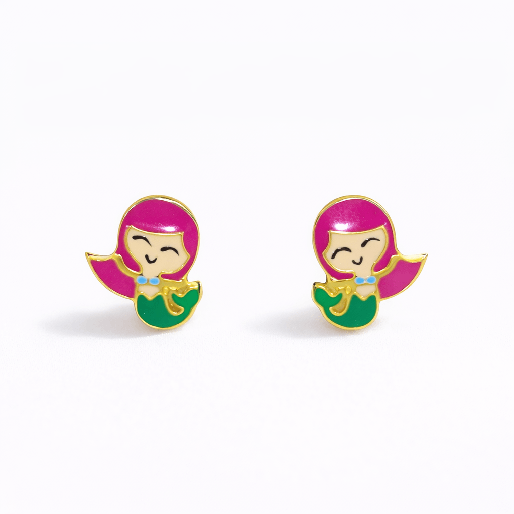 Mermaid Earrings for babies and kids — BIS Hallmarked, by Rajasi Jindal