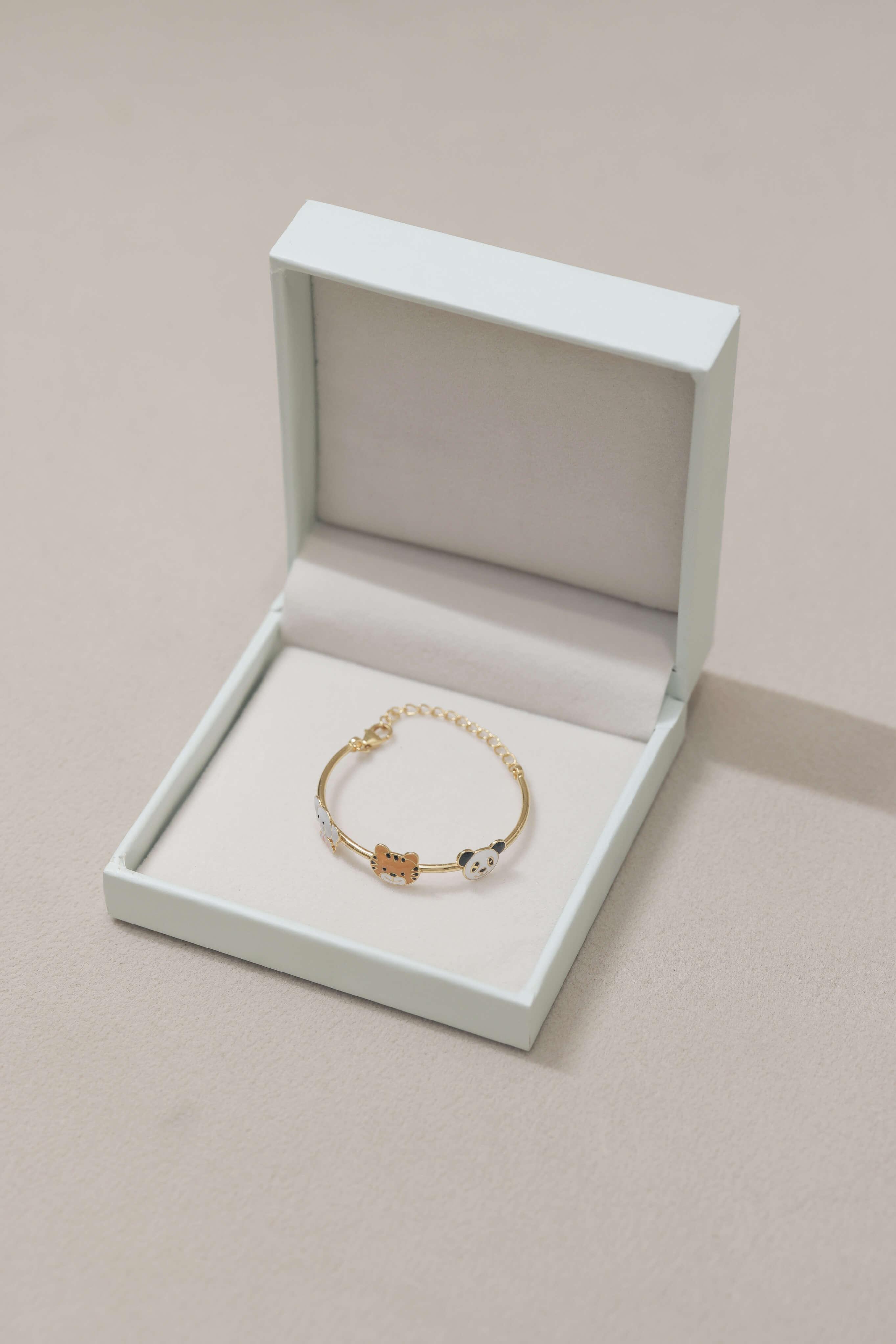 Elephant Tiger Panda Adjustable Bangle