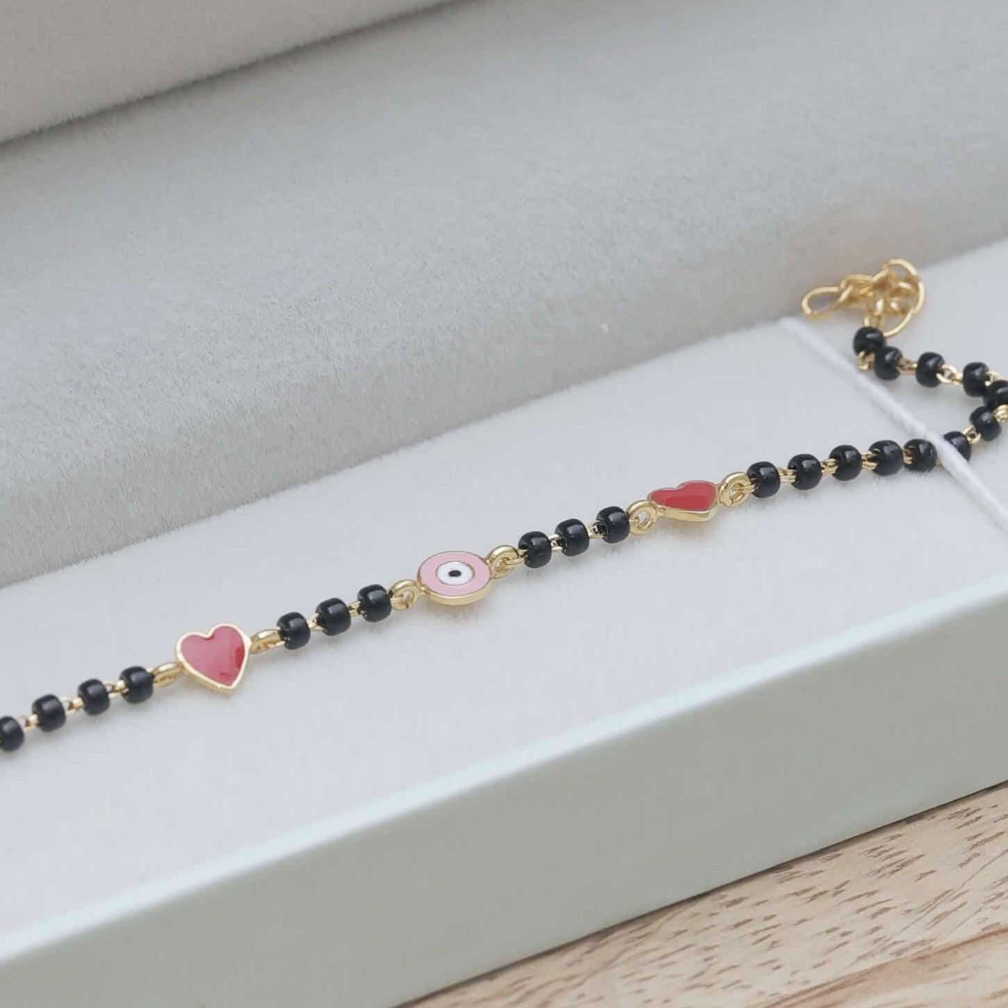 Heart Evil Eye Nazariya for babies — BIS Hallmarked evil eye nazariya, by Rajasi Jindal