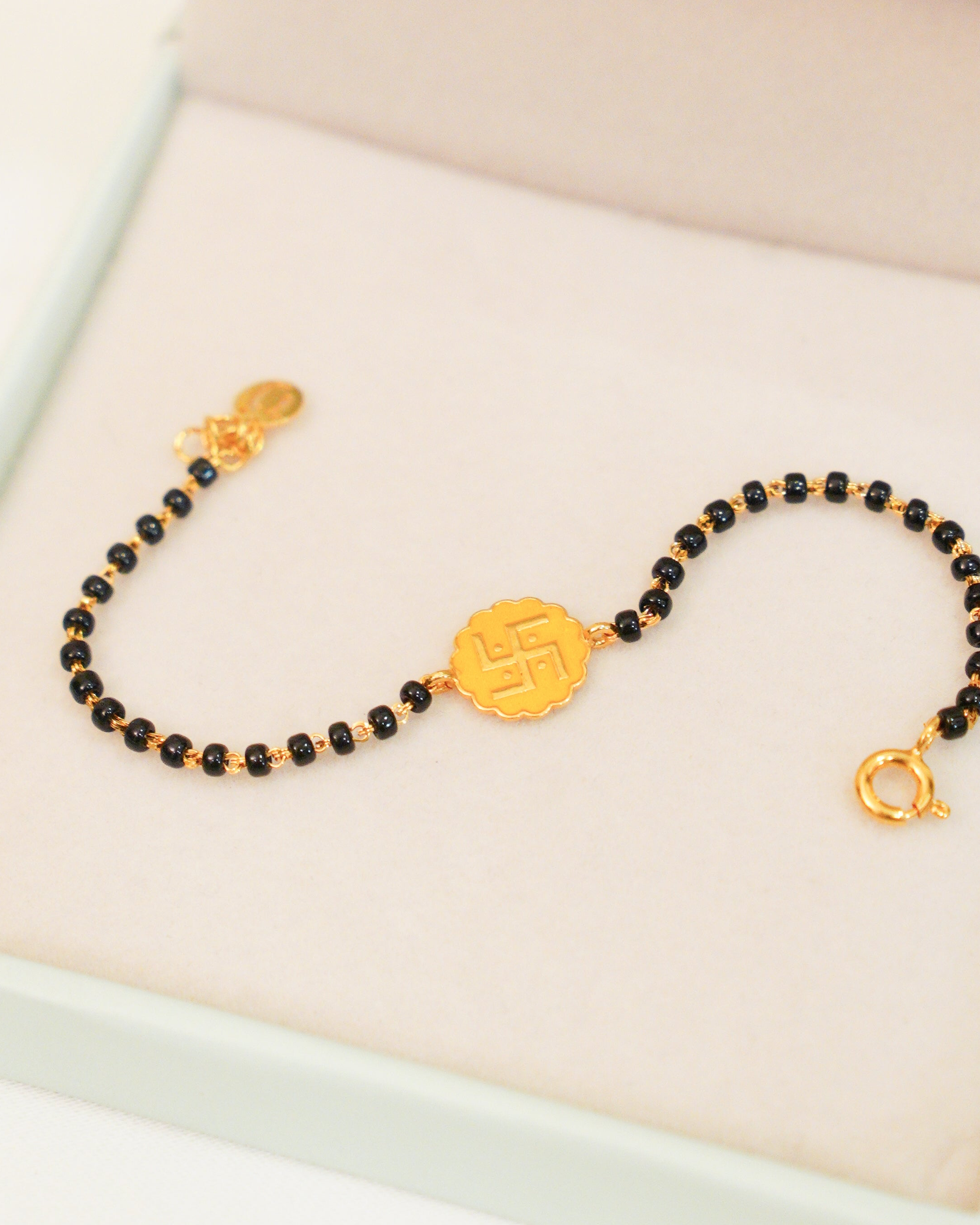 Swastik Nazariya for babies — BIS Hallmarked evil eye nazariya, by Rajasi Jindal