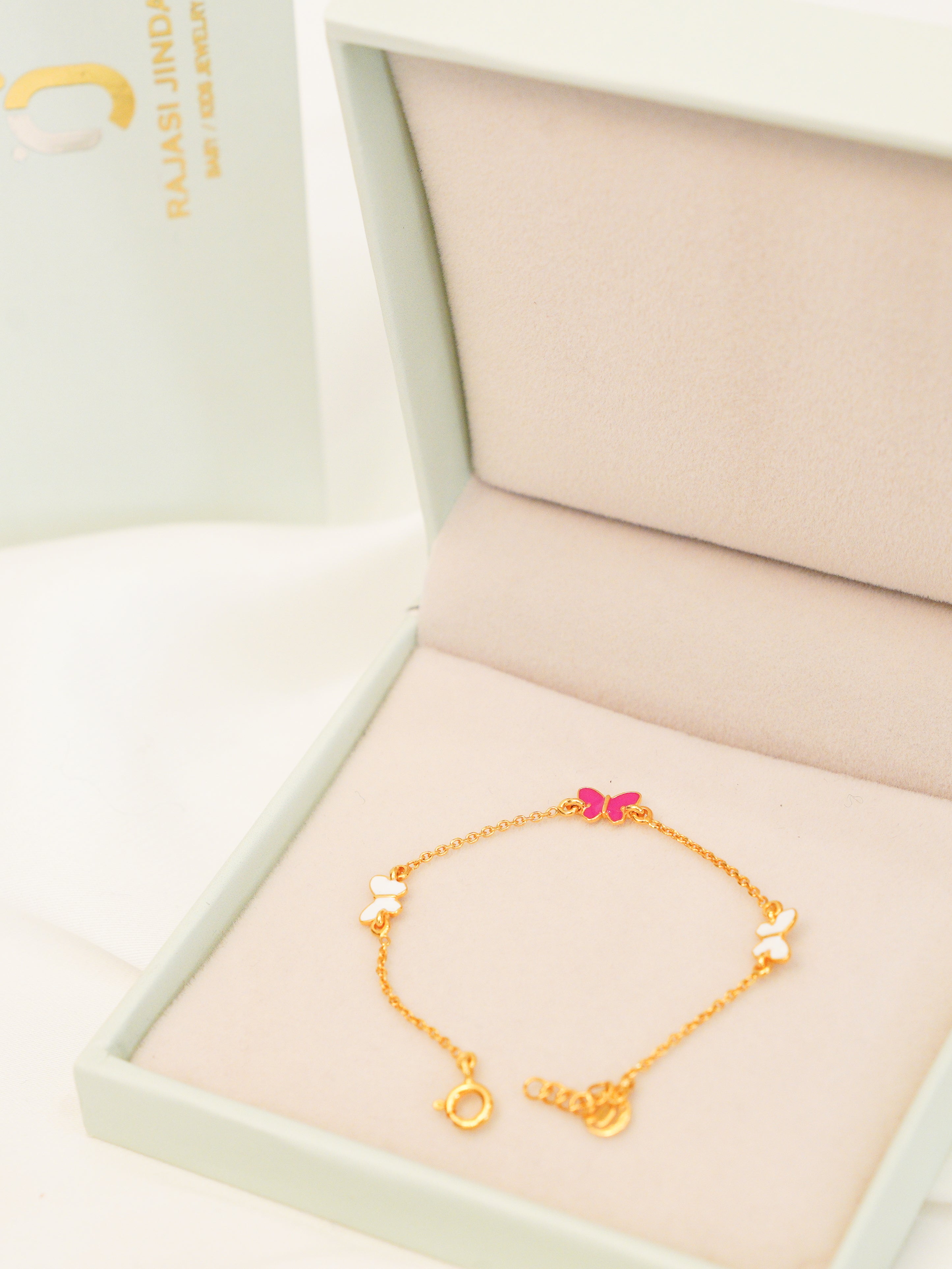 3 Motif Butterfly Silver Bracelet for babies and kids — BIS Hallmarked 925 silver, by Rajasi Jindal