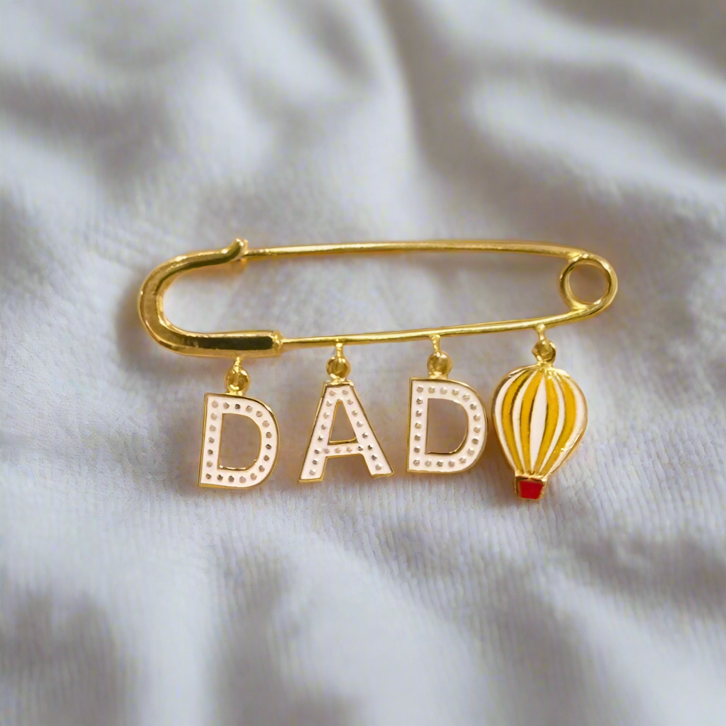 Dad Lapel Pin for kids — by Rajasi Jindal