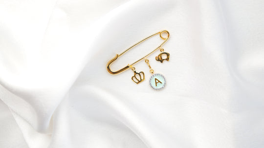 Elephant - Crown Lapel Pin