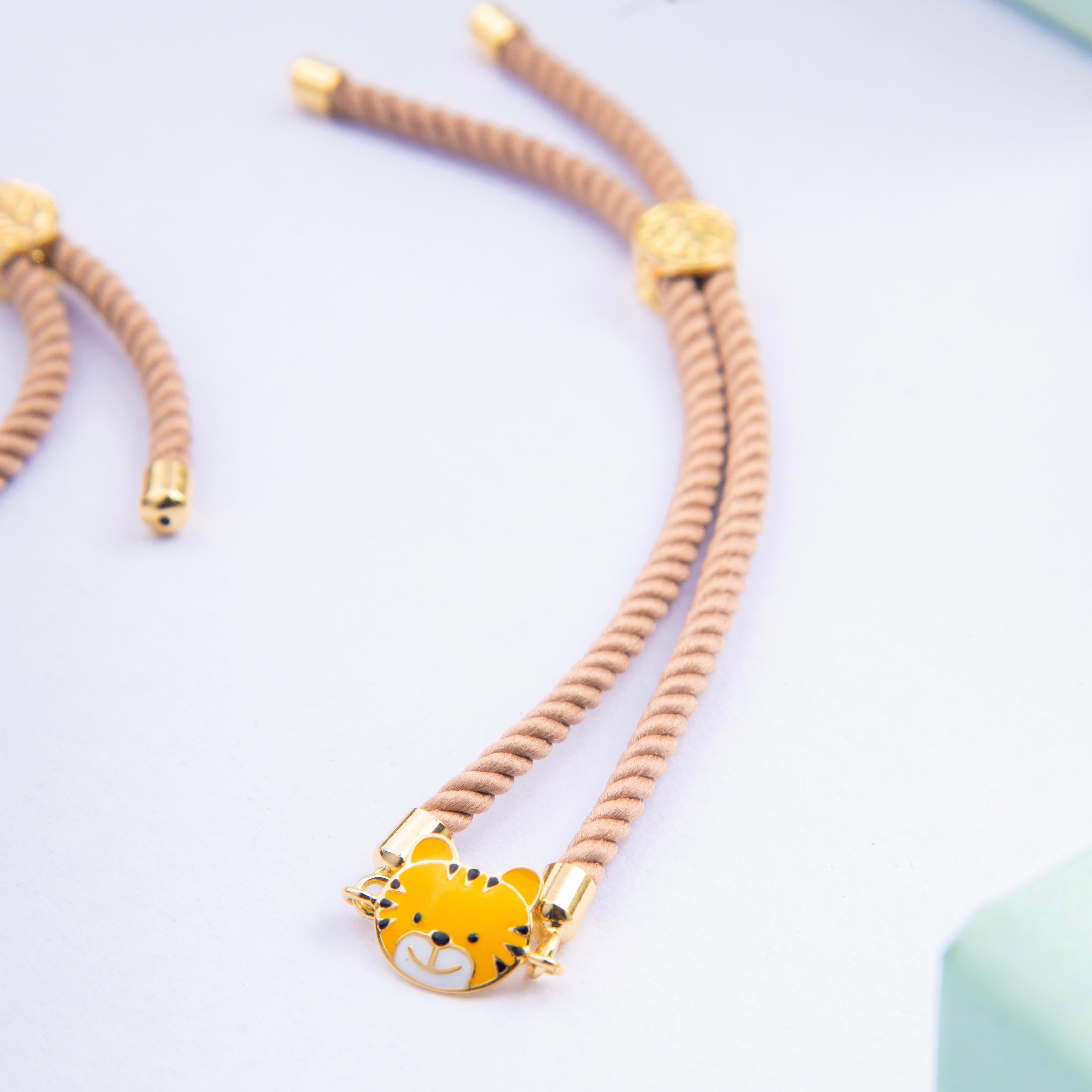 Cub Silver Rakhi Bracelet