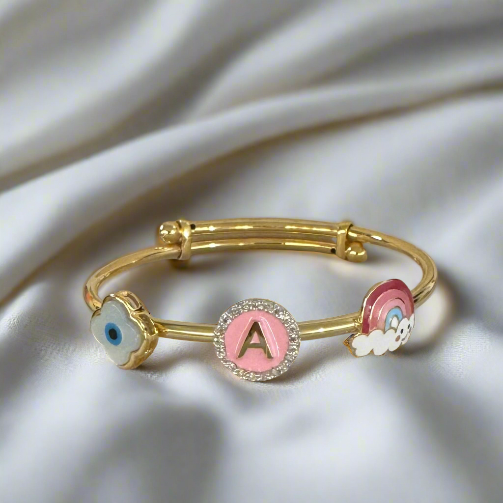 Evil eye Rainbow Adjustable Bangle