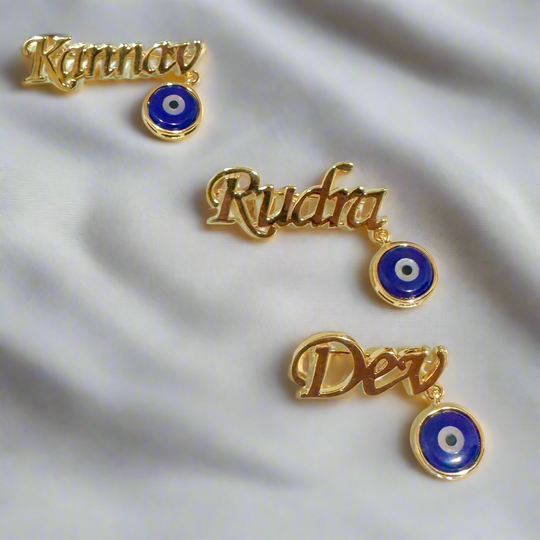 Name Evil eye Brooch / Lapel Pin