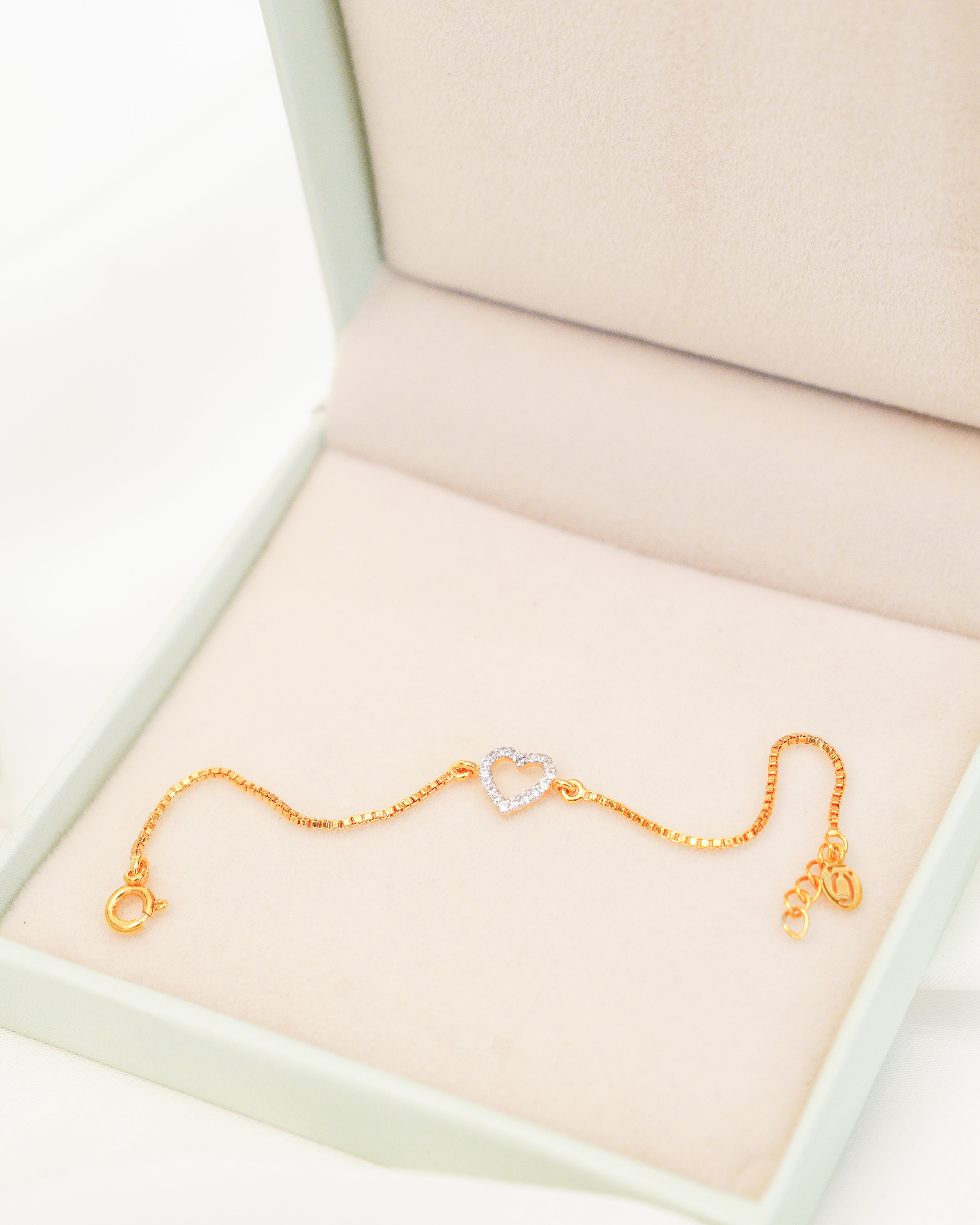 Diamond Heart Bracelet for kids — BIS Hallmarked, by Rajasi Jindal