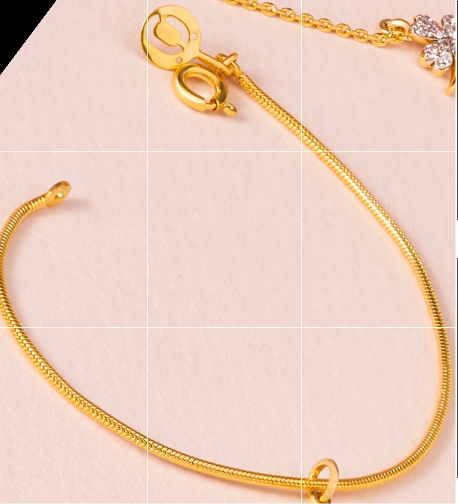 Silver Gold Plated Bracelet & Necklace (ONLY CHAIN)