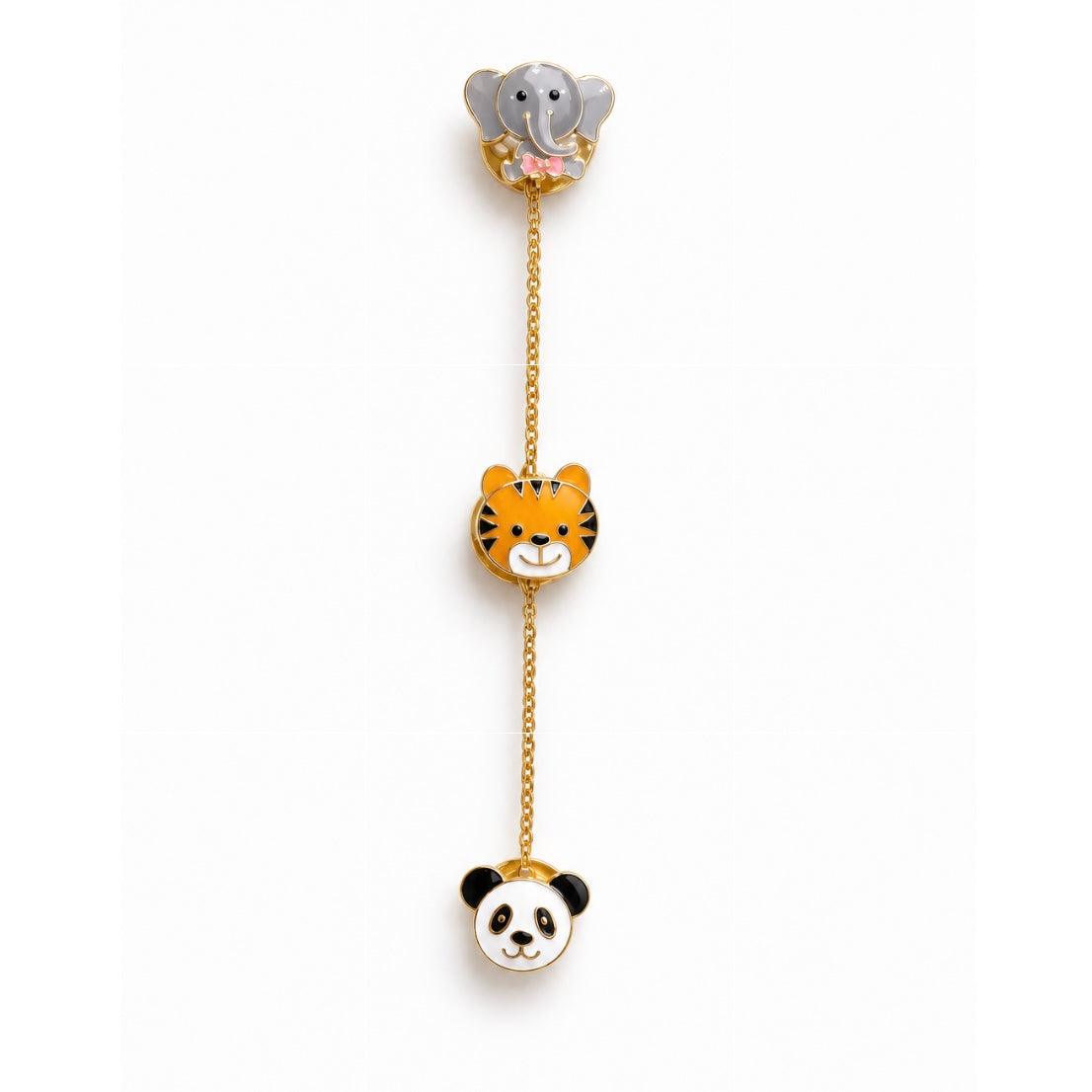 Animal Collection Cufflinks and Kurta Buttons, set of 3, for kids — by Rajasi Jindal