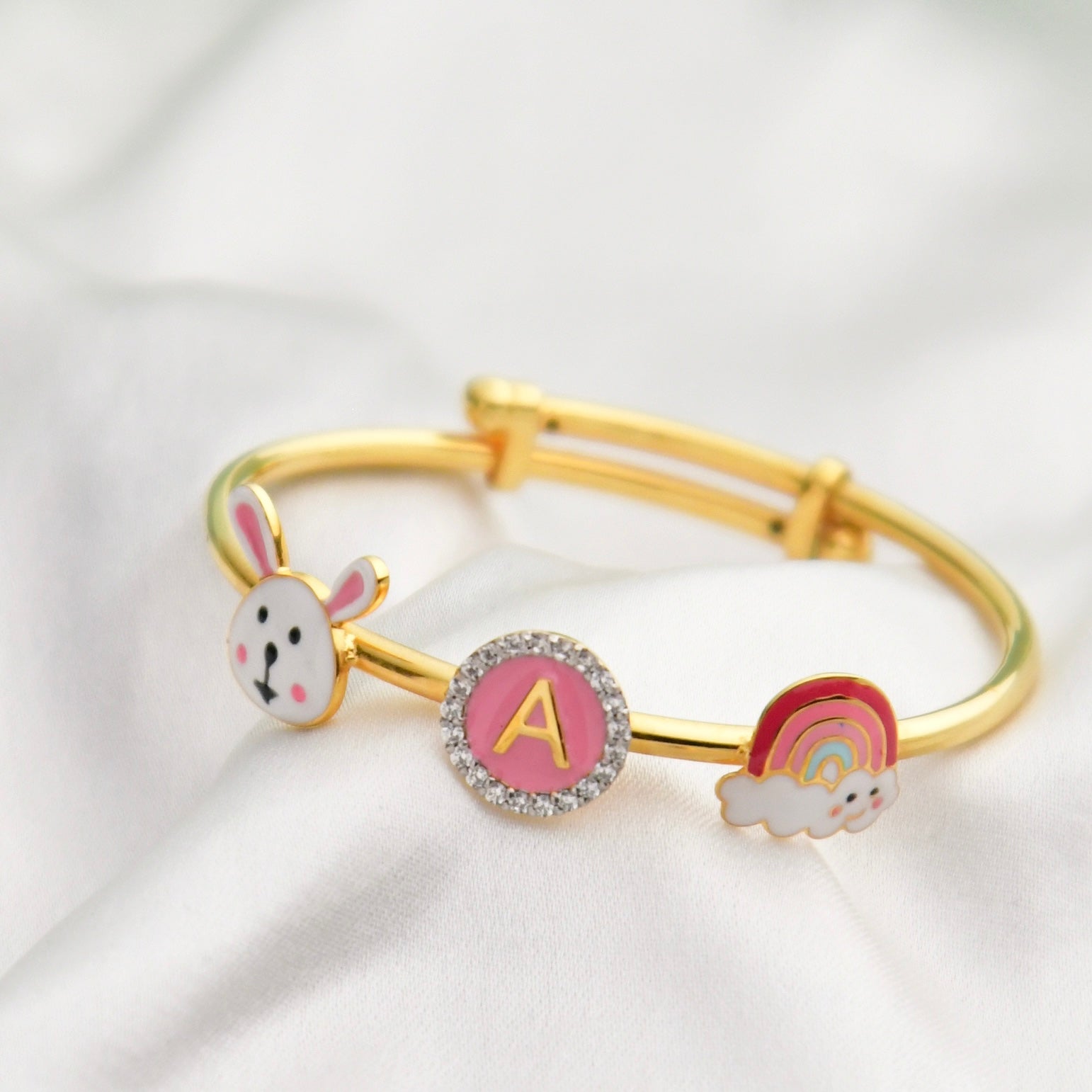 Hi Girl Adjustable Bangle for babies and kids — BIS Hallmarked, by Rajasi Jindal