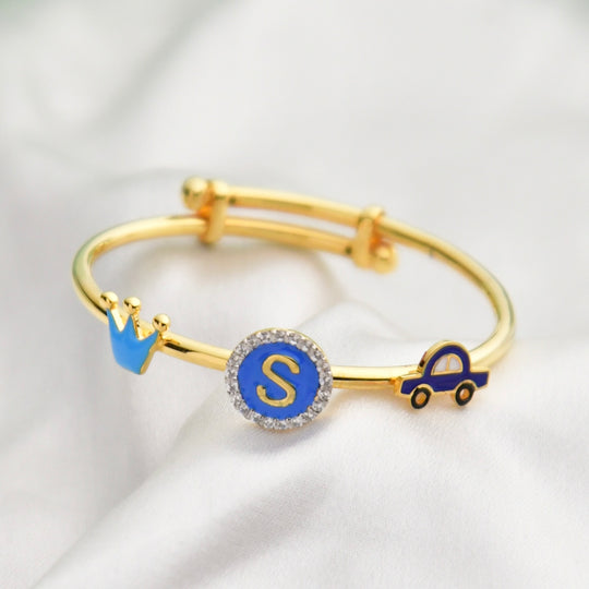 Oh Boy Silver Adjustable  Bangle