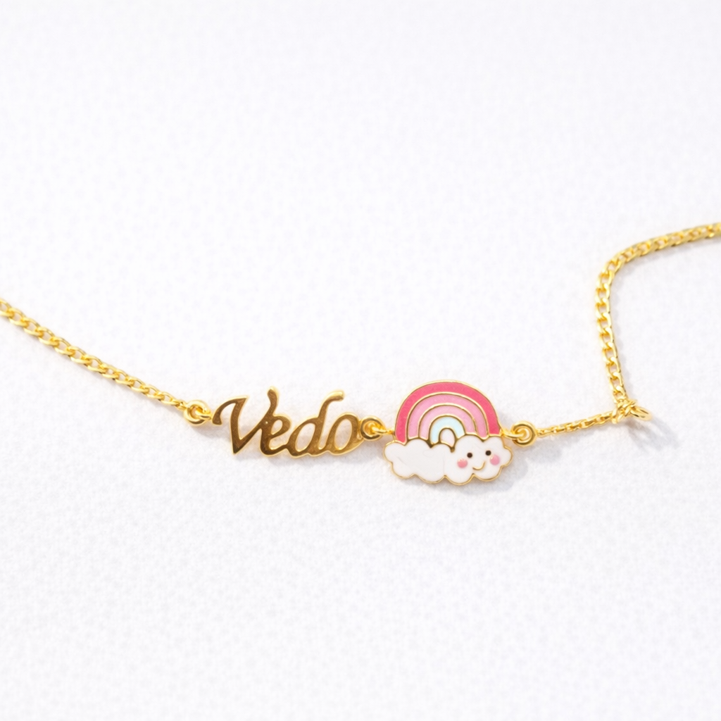 Silver Name Customisation Bracelet for babies — BIS Hallmarked 925 silver, by Rajasi Jindal