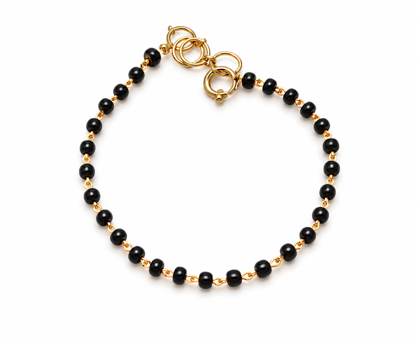 Plain Gold Nazariya for babies — BIS Hallmarked gold evil eye, by Rajasi Jindal