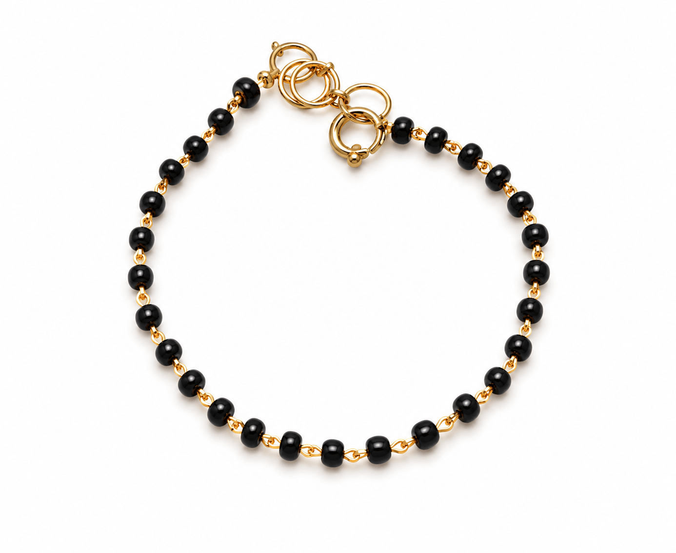 Plain Gold Nazariya for babies — BIS Hallmarked gold evil eye, by Rajasi Jindal