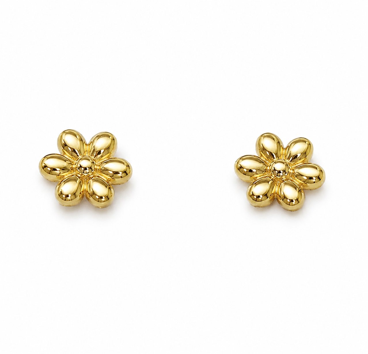 Gold Flower Earrings