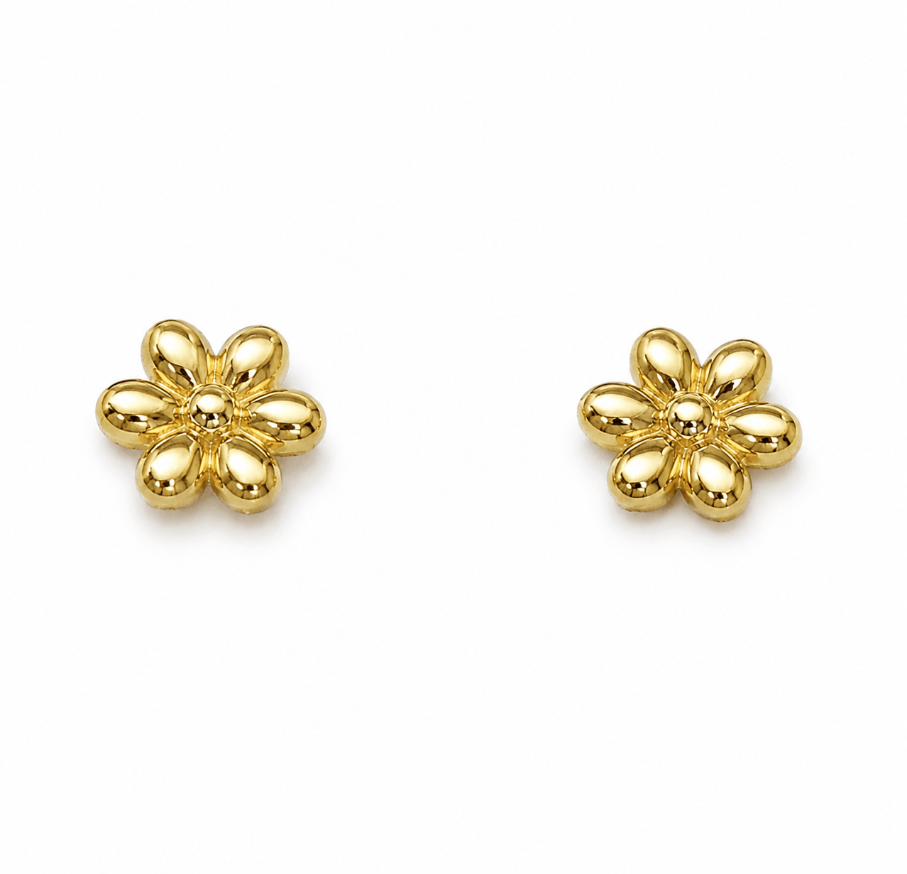 Gold Flower Earrings