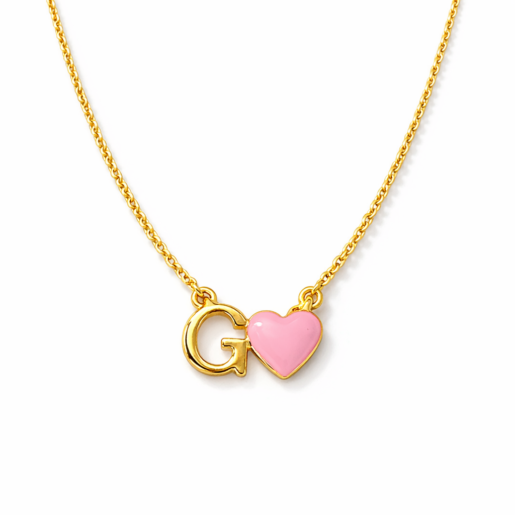 Initial Love Necklace for kids — BIS Hallmarked, by Rajasi Jindal