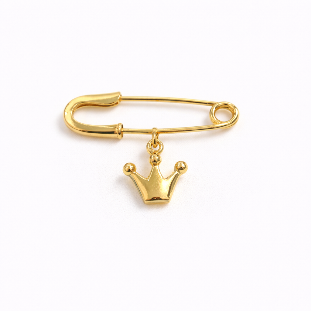 Crown Unisex Lapel Pin for kids — by Rajasi Jindal
