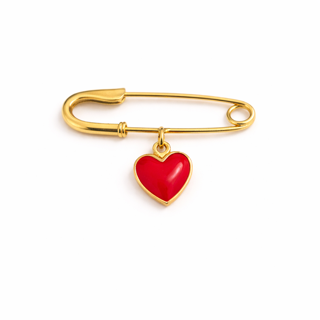 Heart Unisex Lapel Pin for kids — by Rajasi Jindal