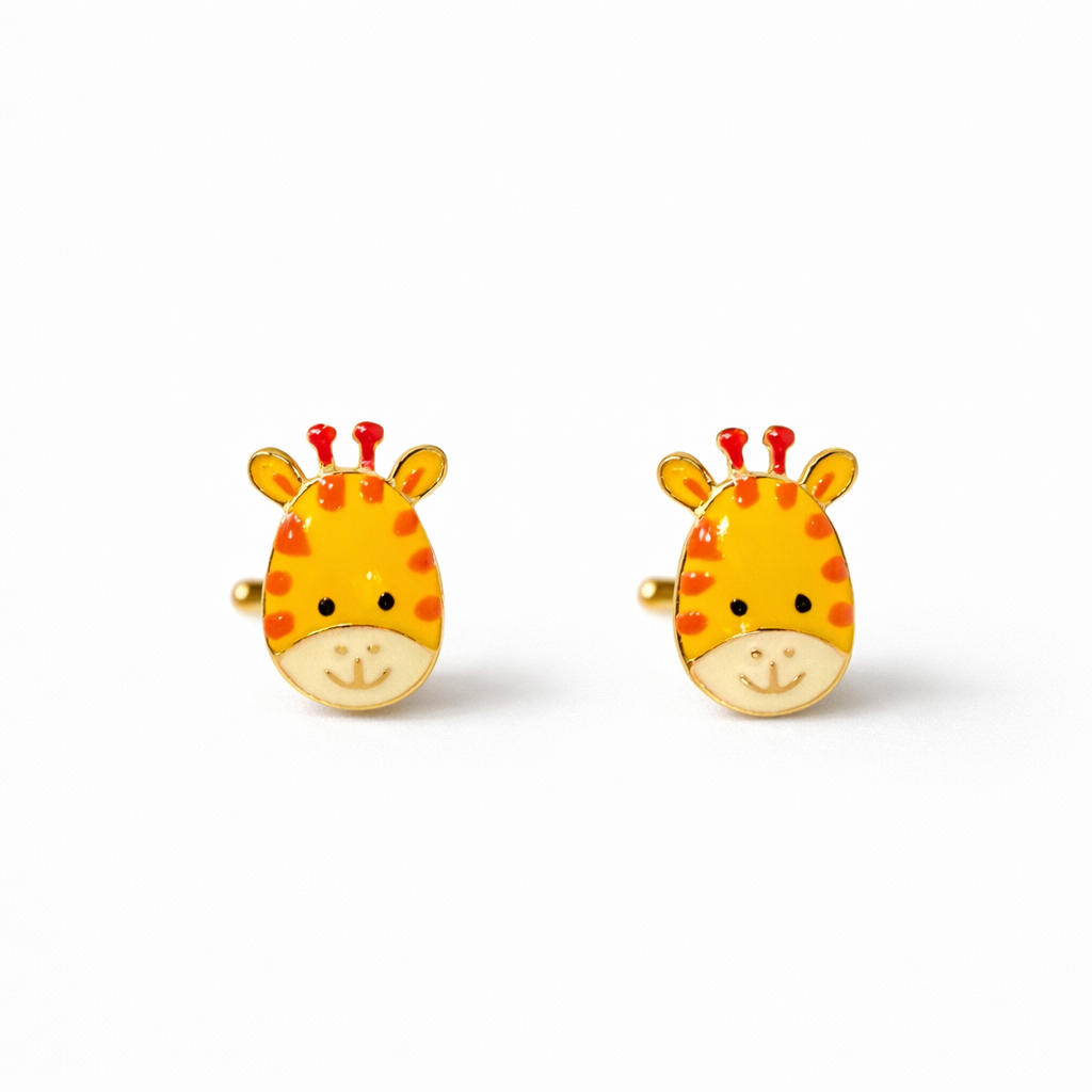 Giraffe Cufflinks and Kurta Buttons for kids — by Rajasi Jindal