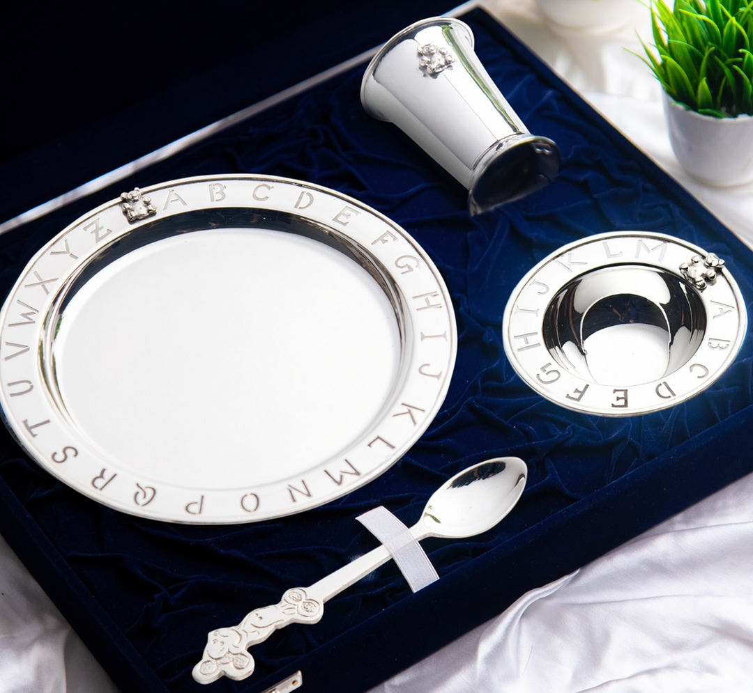 Pure Silver Teddy Utensil set